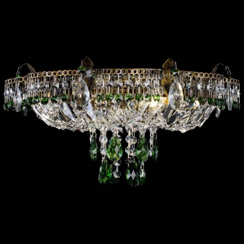 Люстра Камея №4 под бронзу зеленая в Саратове Гусь Хрустальный