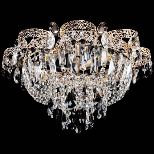 Люстра Камея Флора №4 черная в Саратове Гусь Хрустальный