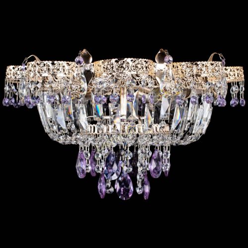 Люстра Камея Флора №4 фиолетовая в Саратове Гусь Хрустальный