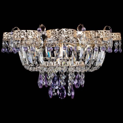 Люстра Камея Флора №4 фиолетовая в Саратове Гусь Хрустальный