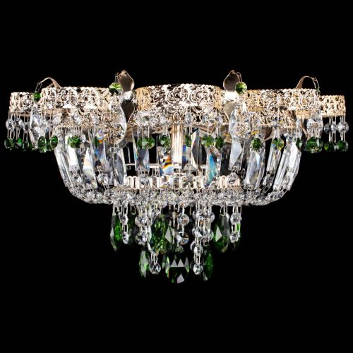 Люстра Камея Флора №4 зеленая в Саратове Гусь Хрустальный