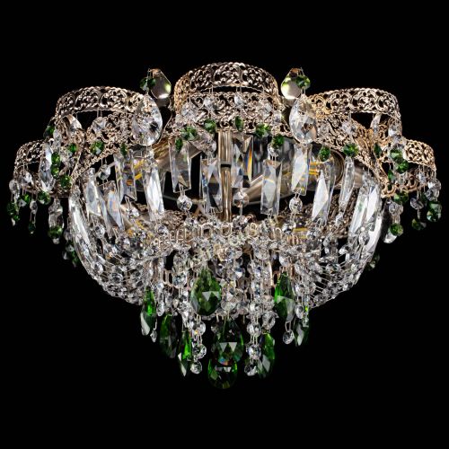 Люстра Камея Флора №4 зеленая в Саратове Гусь Хрустальный