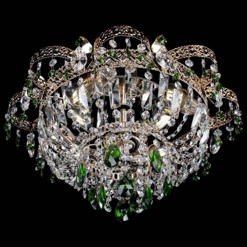 Люстра Камея Флора №4 зеленая в Саратове Гусь Хрустальный