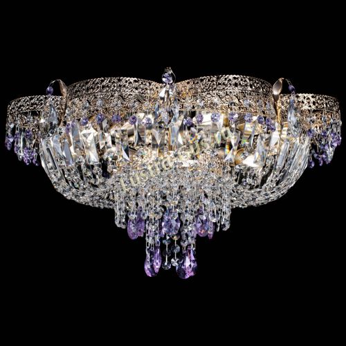 Люстра Камея Флора Журавлик №6 фиолетовая в Саратове Гусь Хрустальный