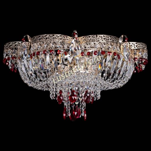 Люстра Камея Флора Журавлик №6 красная в Саратове Гусь Хрустальный