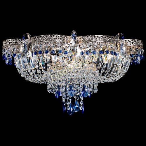 Люстра Камея Флора Журавлик №6 синяя в Саратове Гусь Хрустальный