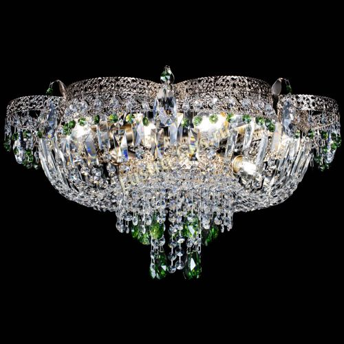 Люстра Камея Флора Журавлик №6 зеленая в Саратове Гусь Хрустальный