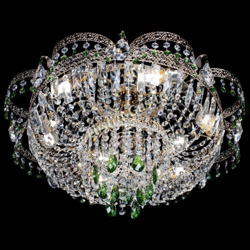 Люстра Камея Флора Журавлик №6 зеленая в Саратове Гусь Хрустальный