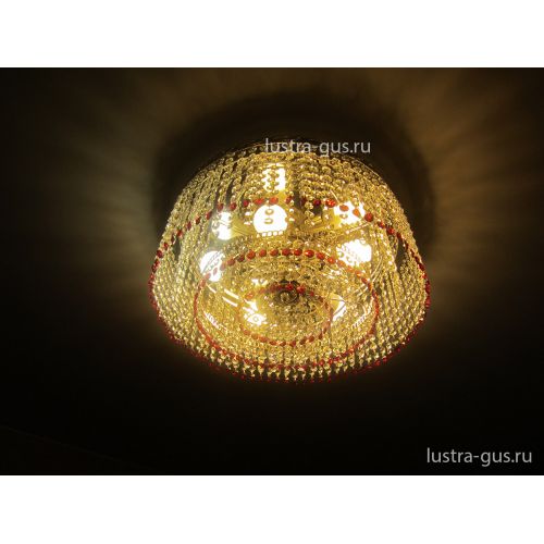 Люстра Капель обтикон 5 ламп в Саратове Гусь Хрустальный