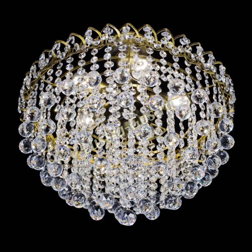 Люстра Капель Пирамида Шар 30 с подвесом под бронзу в Саратове Гусь Хрустальный