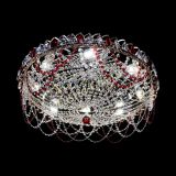 Люстра Каскад Ажур 700 мм красный в Саратове