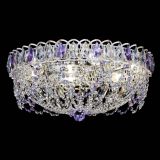 Люстра Каскад Ажур Фиолетовая белая в Саратове