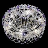 Люстра Каскад Ажур Фиолетовая белая в Саратове