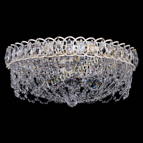 Люстра Каскад Ажур белая в Саратове Гусь Хрустальный