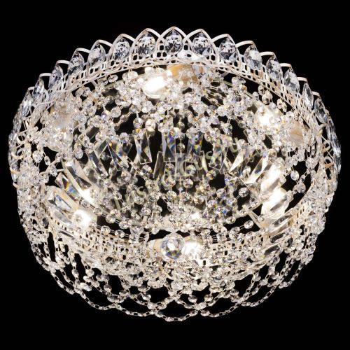 Люстра Каскад Ажур белая в Саратове Гусь Хрустальный