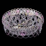 Люстра Каскад Ажур Розовая белая в Саратове