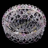 Люстра Каскад Ажур Розовая белая в Саратове