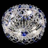 Люстра Каскад Ажур Синяя белая в Саратове