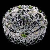 Люстра Каскад Ажур Зеленая белая в Саратове