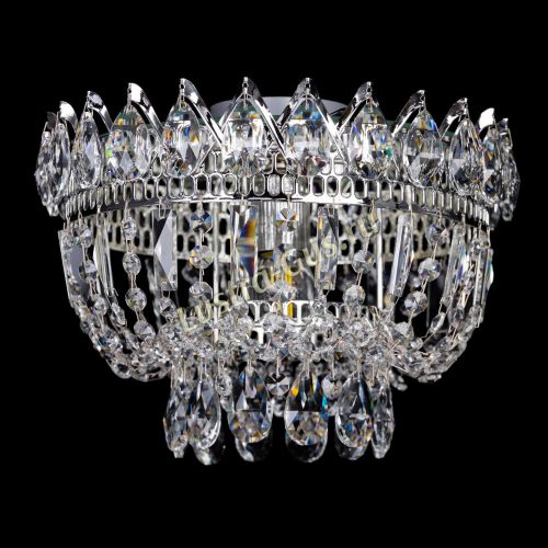 Люстра Катерина Корона журавлик - 1 лампа  в Саратове Гусь Хрустальный