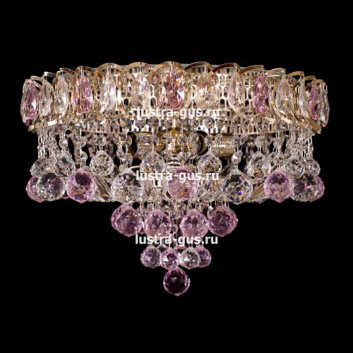 Люстра Катерина Шар Плюс цветная в Саратове Гусь Хрустальный