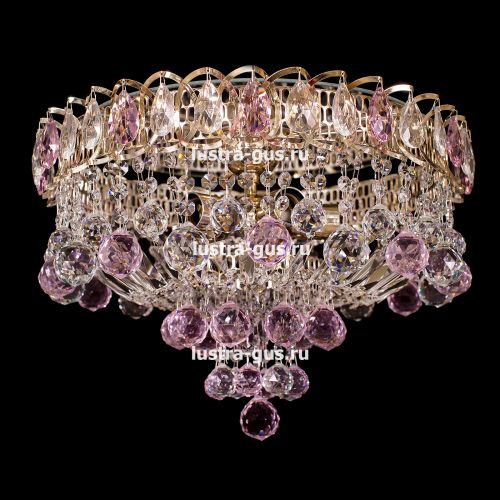 Люстра Катерина Шар Плюс цветная в Саратове Гусь Хрустальный