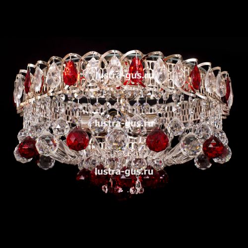 Люстра Катерина Шар Журавлик зеленая в Саратове Гусь Хрустальный