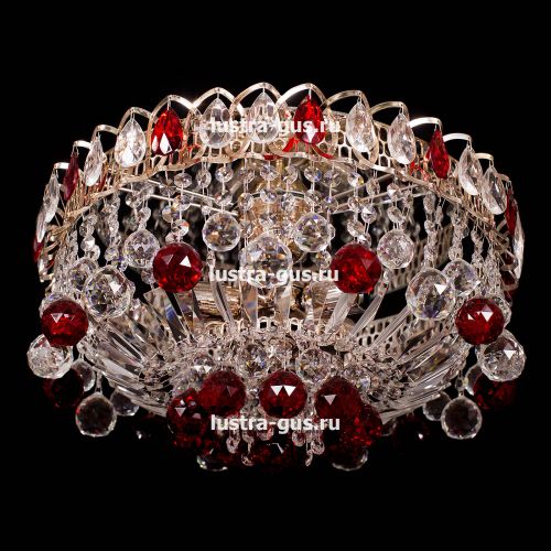 Люстра Катерина Шар Журавлик зеленая в Саратове Гусь Хрустальный