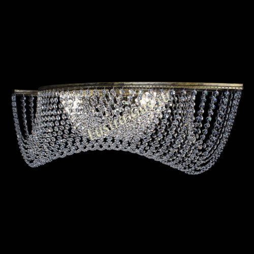 Люстра Хрустальная Волна под бронзу в Саратове Гусь Хрустальный