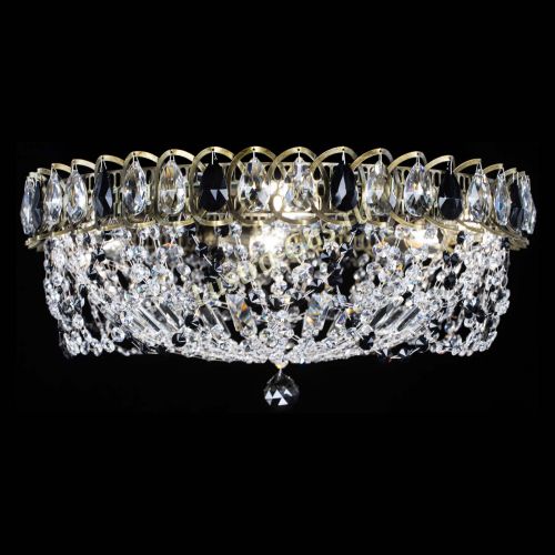 Люстра Хрустальный Каскад Ажур под бронзу Черная в Саратове Гусь Хрустальный