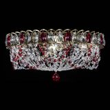 Люстра Хрустальный Каскад Ажур под бронзу Красная в Саратове