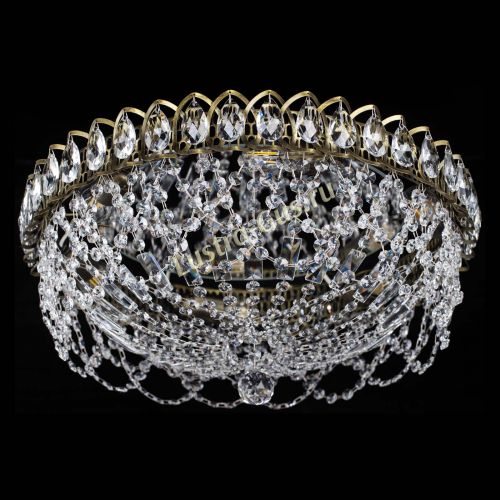 Люстра Хрустальный Каскад Ажур под бронзу в Саратове Гусь Хрустальный