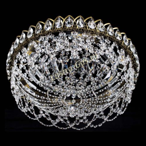 Люстра Хрустальный Каскад Ажур под бронзу в Саратове Гусь Хрустальный