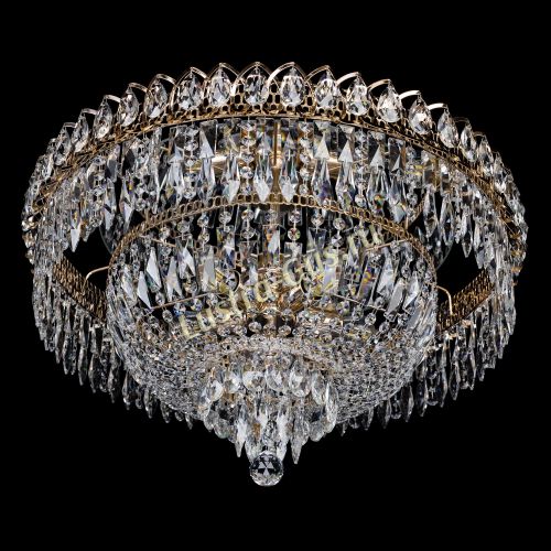 Люстра Хрустальный Каскад Перо в Саратове Гусь Хрустальный