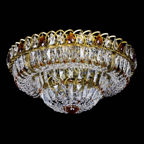 Люстра Кольцо Классика Пластинка чайная под бронзу в Саратове Гусь Хрустальный