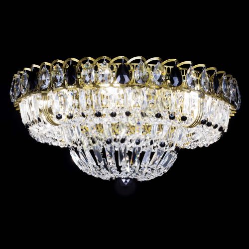 Люстра Кольцо Классика Пластинка черная под бронзу в Саратове Гусь Хрустальный