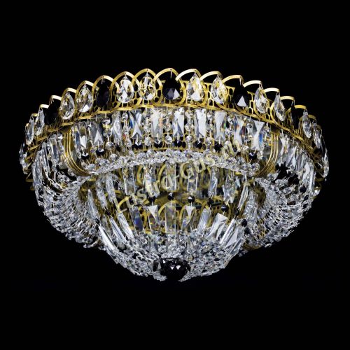 Люстра Кольцо Классика Пластинка черная под бронзу в Саратове Гусь Хрустальный