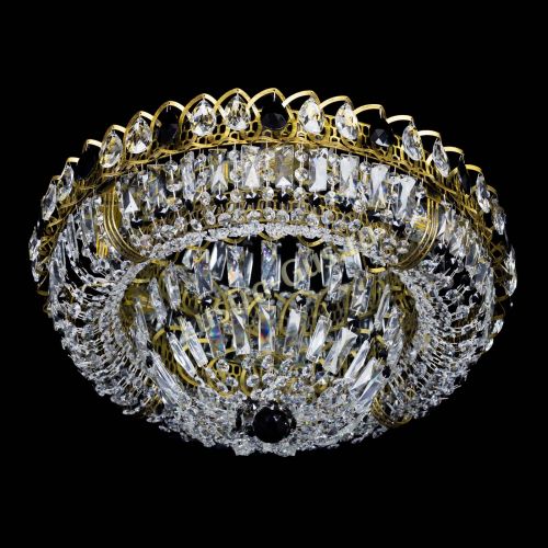 Люстра Кольцо Классика Пластинка черная под бронзу в Саратове Гусь Хрустальный