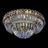 Люстра Кольцо Классика Пластинка фиолетовая под бронзу в Саратове