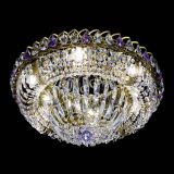 Люстра Кольцо Классика Пластинка фиолетовая под бронзу в Саратове
