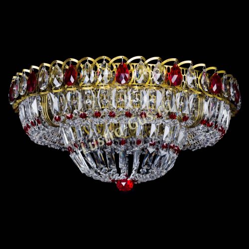 Люстра Кольцо Классика Пластинка красная под бронзу в Саратове Гусь Хрустальный