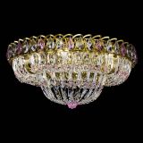 Люстра Кольцо Классика Пластинка розовая под бронзу в Саратове