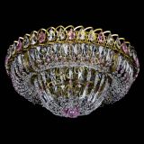 Люстра Кольцо Классика Пластинка розовая под бронзу в Саратове