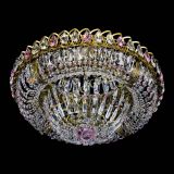 Люстра Кольцо Классика Пластинка розовая под бронзу в Саратове