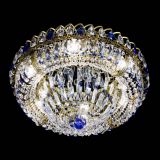 Люстра Кольцо Классика Пластинка синяя под бронзу в Саратове