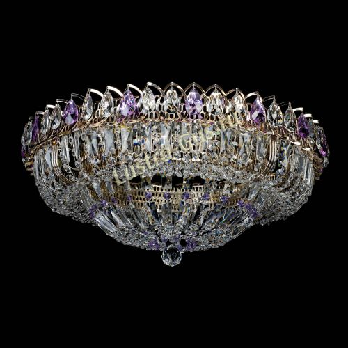 Люстра Кольцо Классика Пластинка фиолетовая в Саратове Гусь Хрустальный