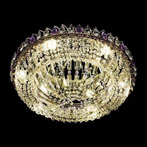 Люстра Кольцо Классика Пластинка фиолетовая в Саратове Гусь Хрустальный