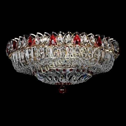 Люстра Кольцо Классика Пластинка красная в Саратове Гусь Хрустальный