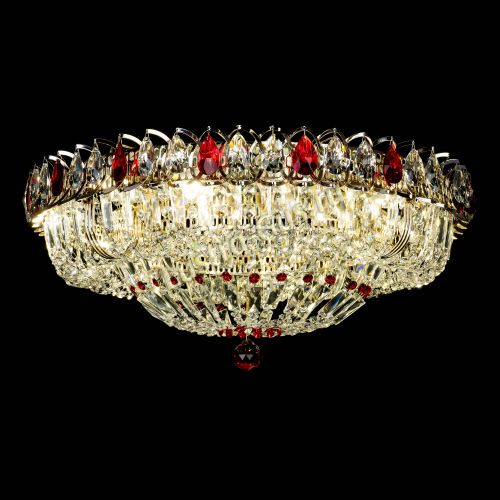 Люстра Кольцо Классика Пластинка красная в Саратове Гусь Хрустальный