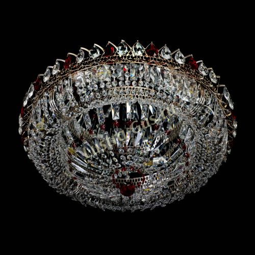 Люстра Кольцо Классика Пластинка красная в Саратове Гусь Хрустальный